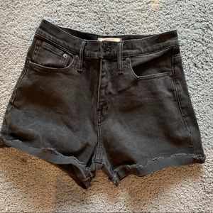 Madewell High rise jean shorts